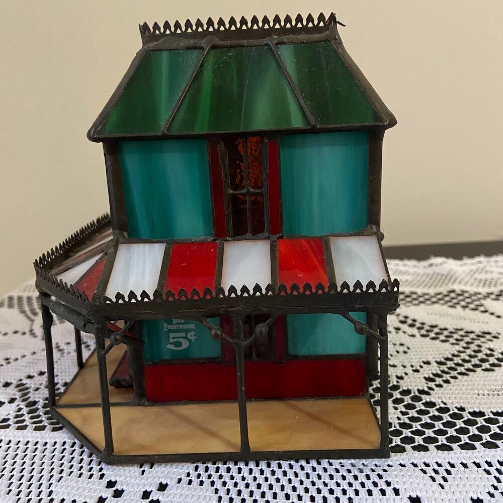 Franklin Mint Coca Cola Holiday Victorian Hotel Glass House - Picture 2 of 7